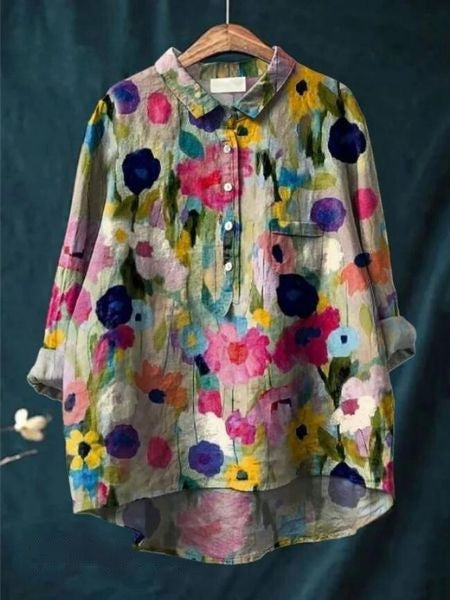 SERAPHINA I RETRO-BLOEMENBLUSE