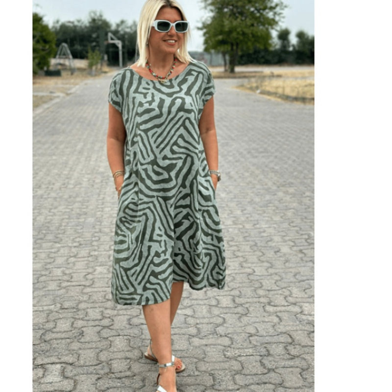 Bente™ – Comfortabele Jurk met Mooi Patroon
