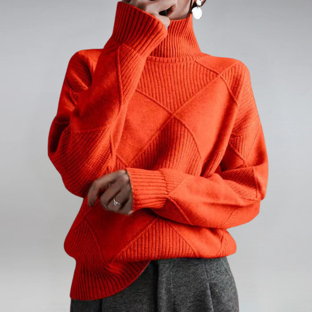 Selvia | Lyxig Turtleneck Tröja