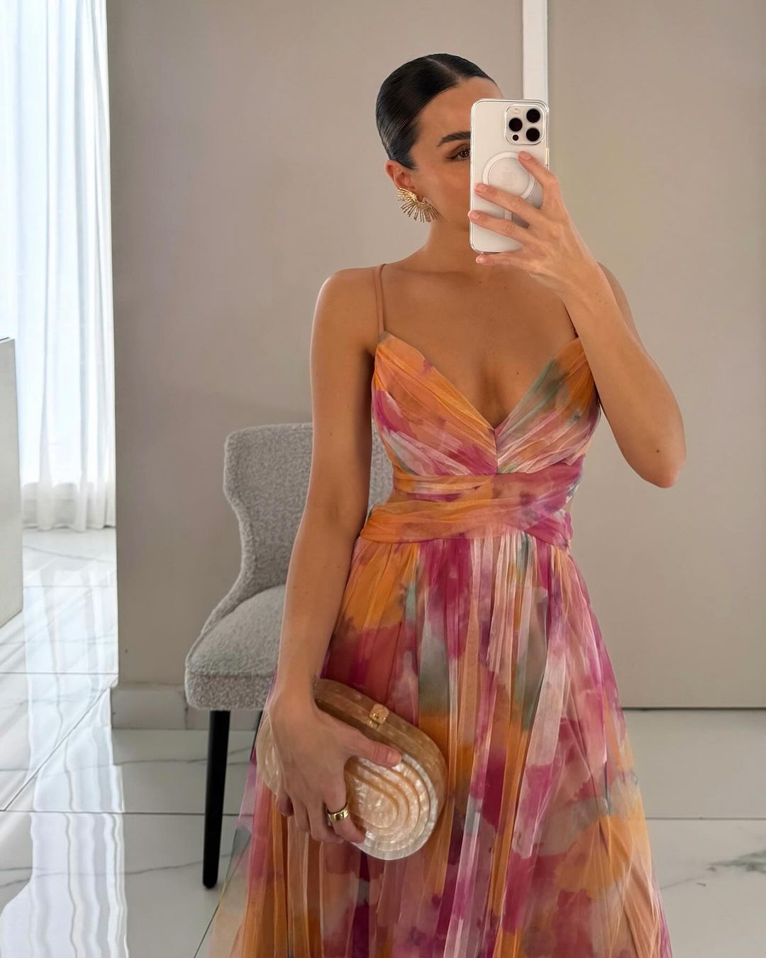 Arabel - Prachtige maxi jurk met bloemenprint