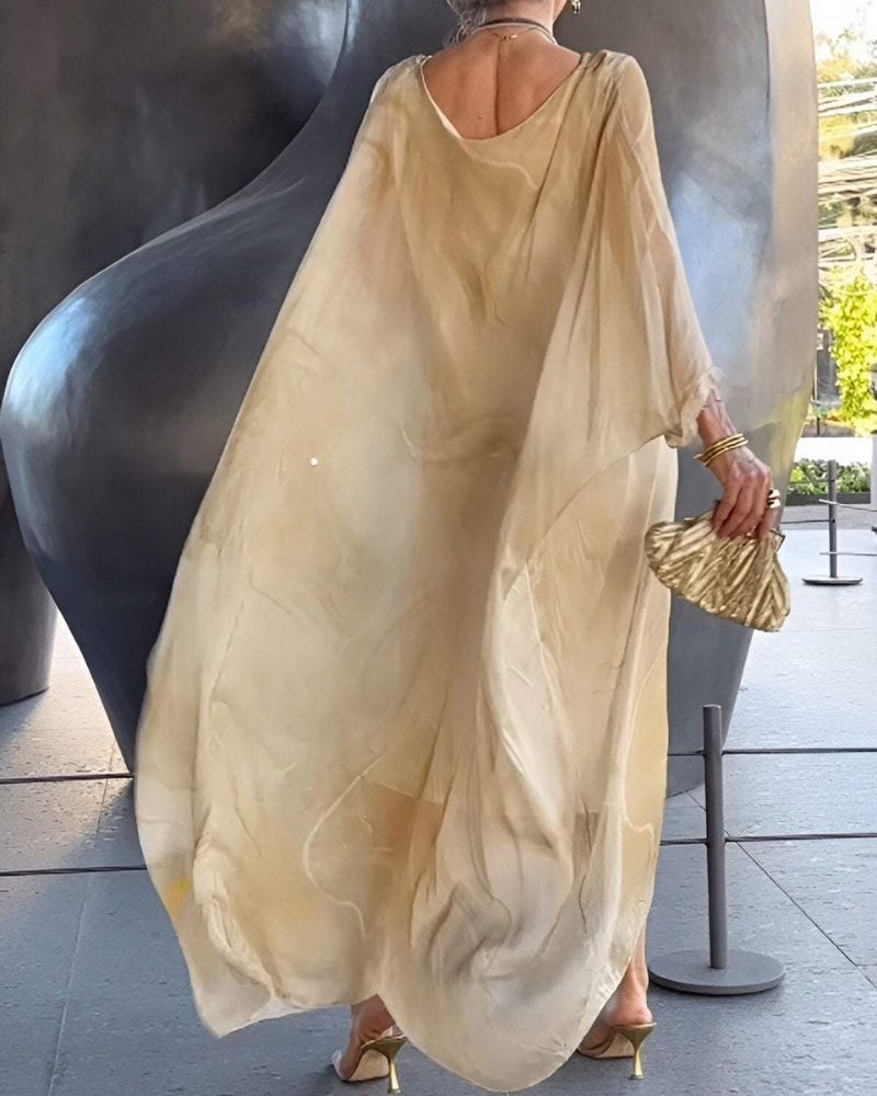 SOREA - Elegante chiffon jurk