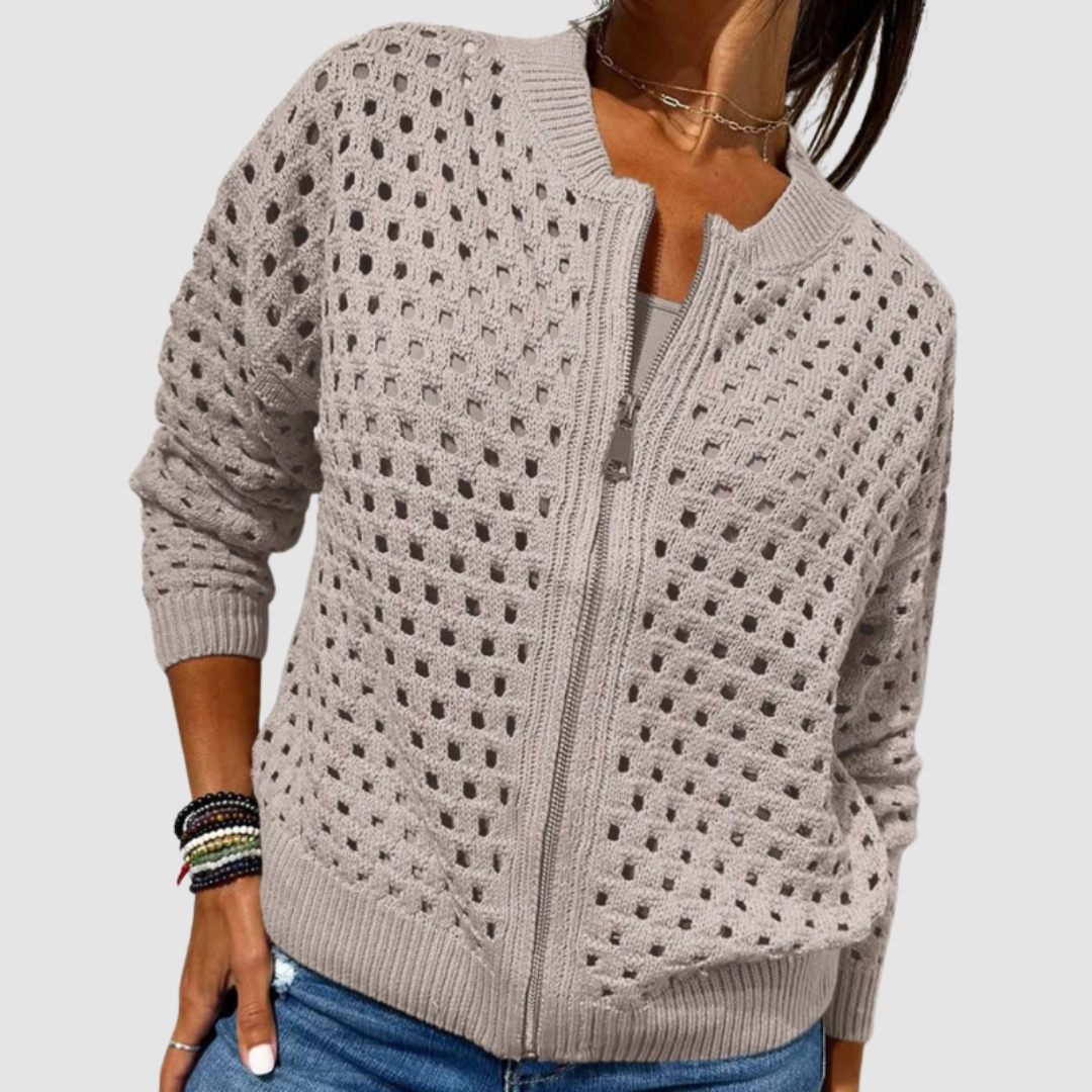 Denise - gebreid vest