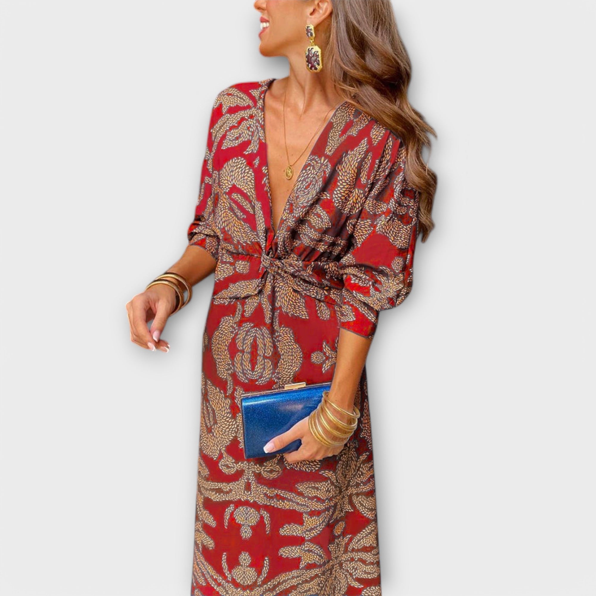 Oriana - Elegante jurk met lange mouwen