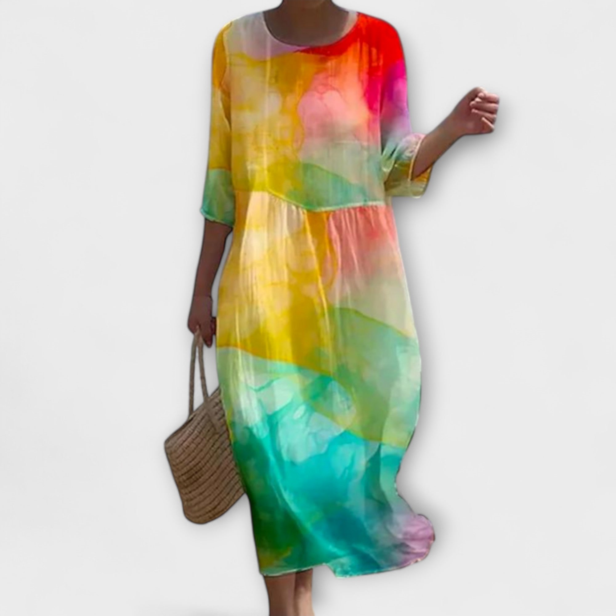 Miranda - Stijlvolle Floral-Maxikleed