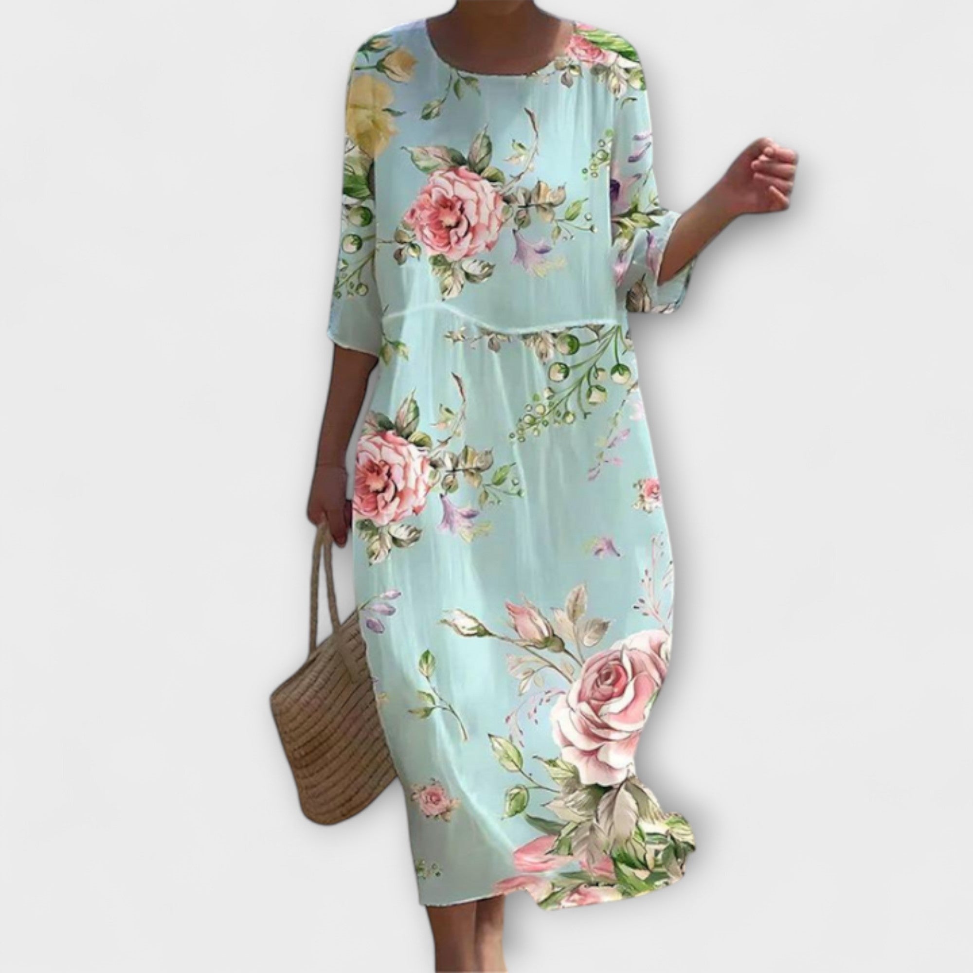 Miranda - Stijlvolle Floral-Maxikleed