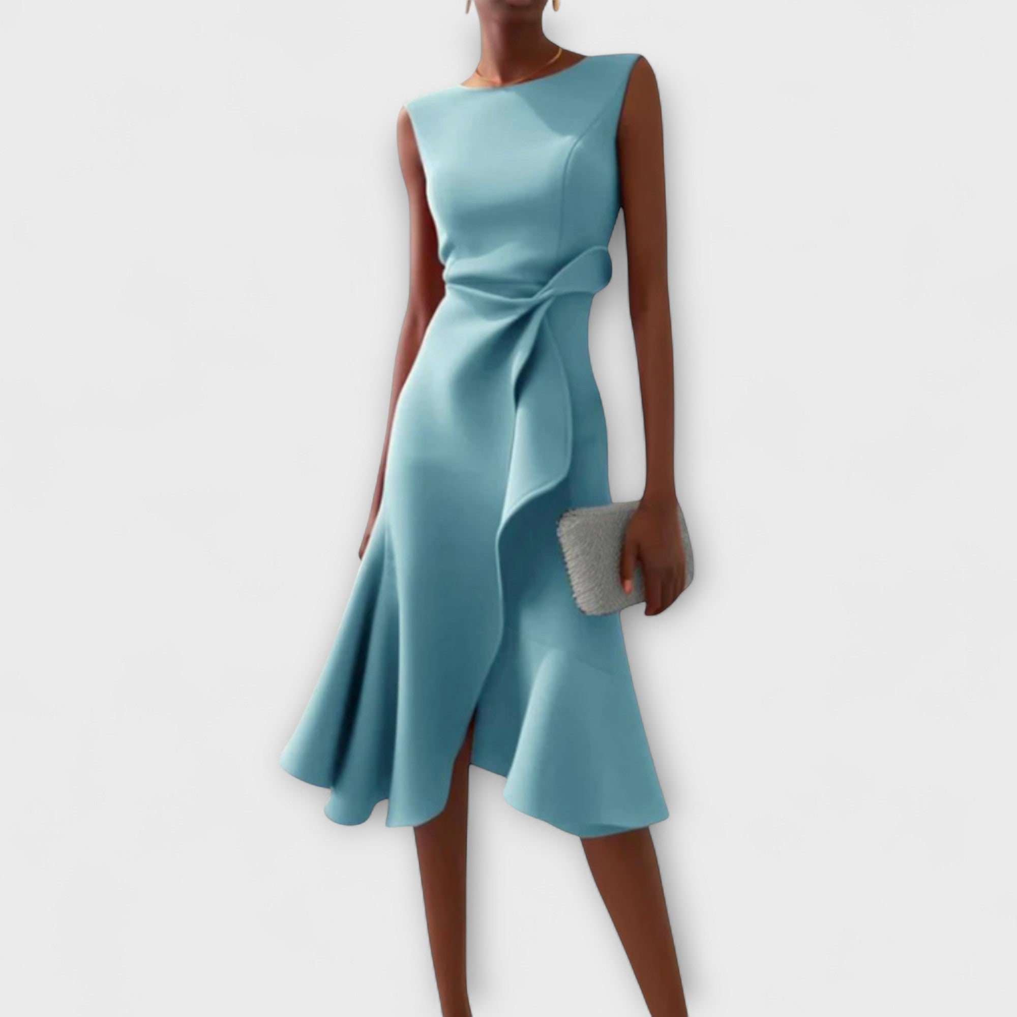 Juliette – Drapeer asymmetrische Midijurk