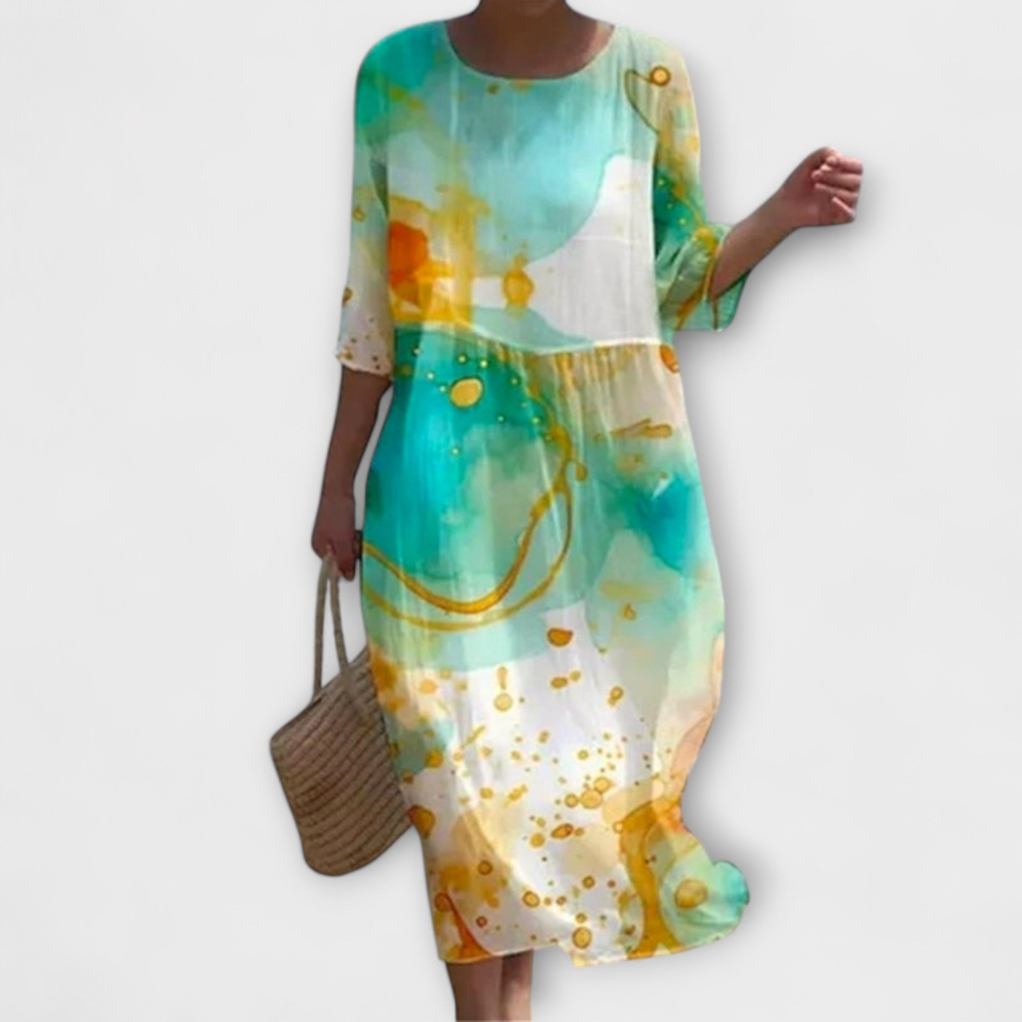 Miranda - Stijlvolle Floral-Maxikleed