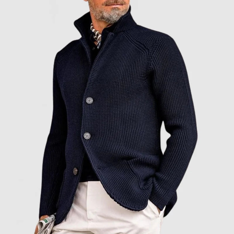 Mario – Gebreid vest met knopen