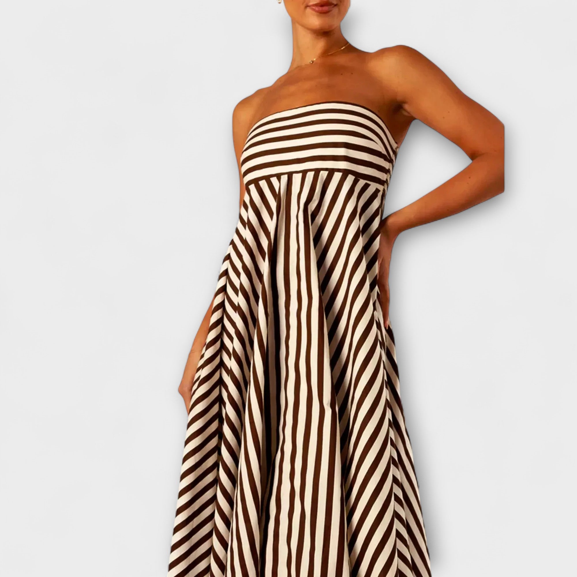 Nocturnal Charm Rüsch Maxi Jurk
