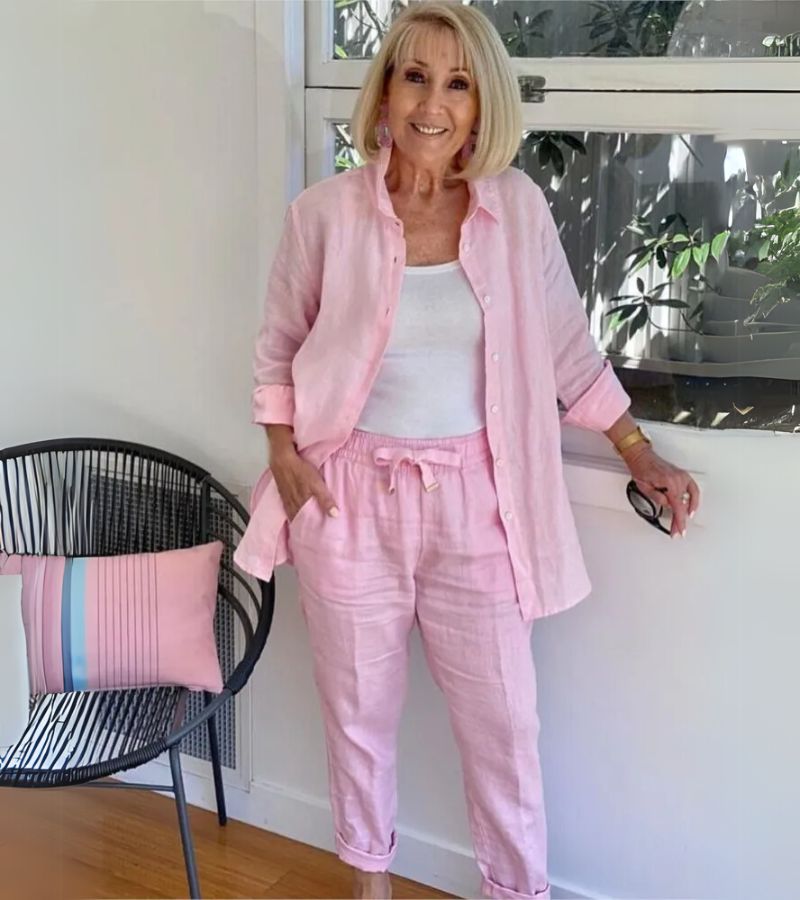 Nola – Luchtige set met overhemd en broek