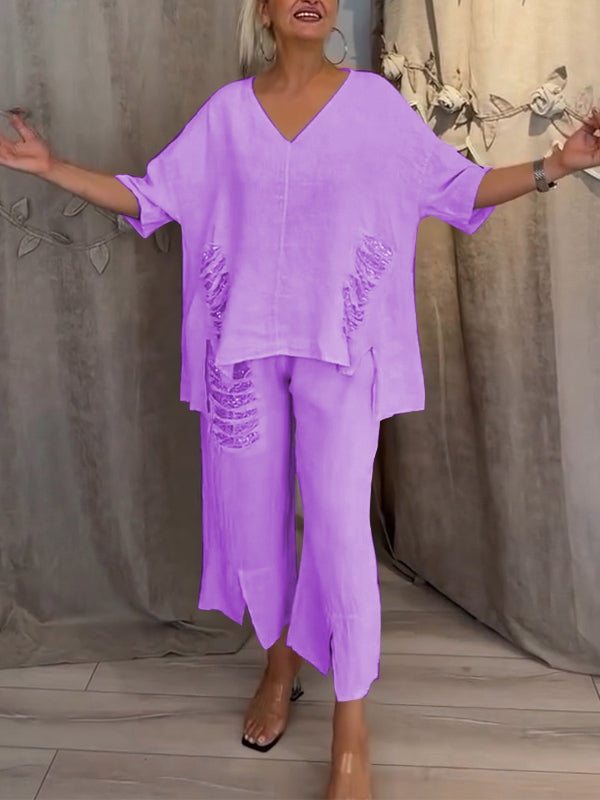 Demi™ Set – Luchtige Tweedelige Zomerset met Unieke Details