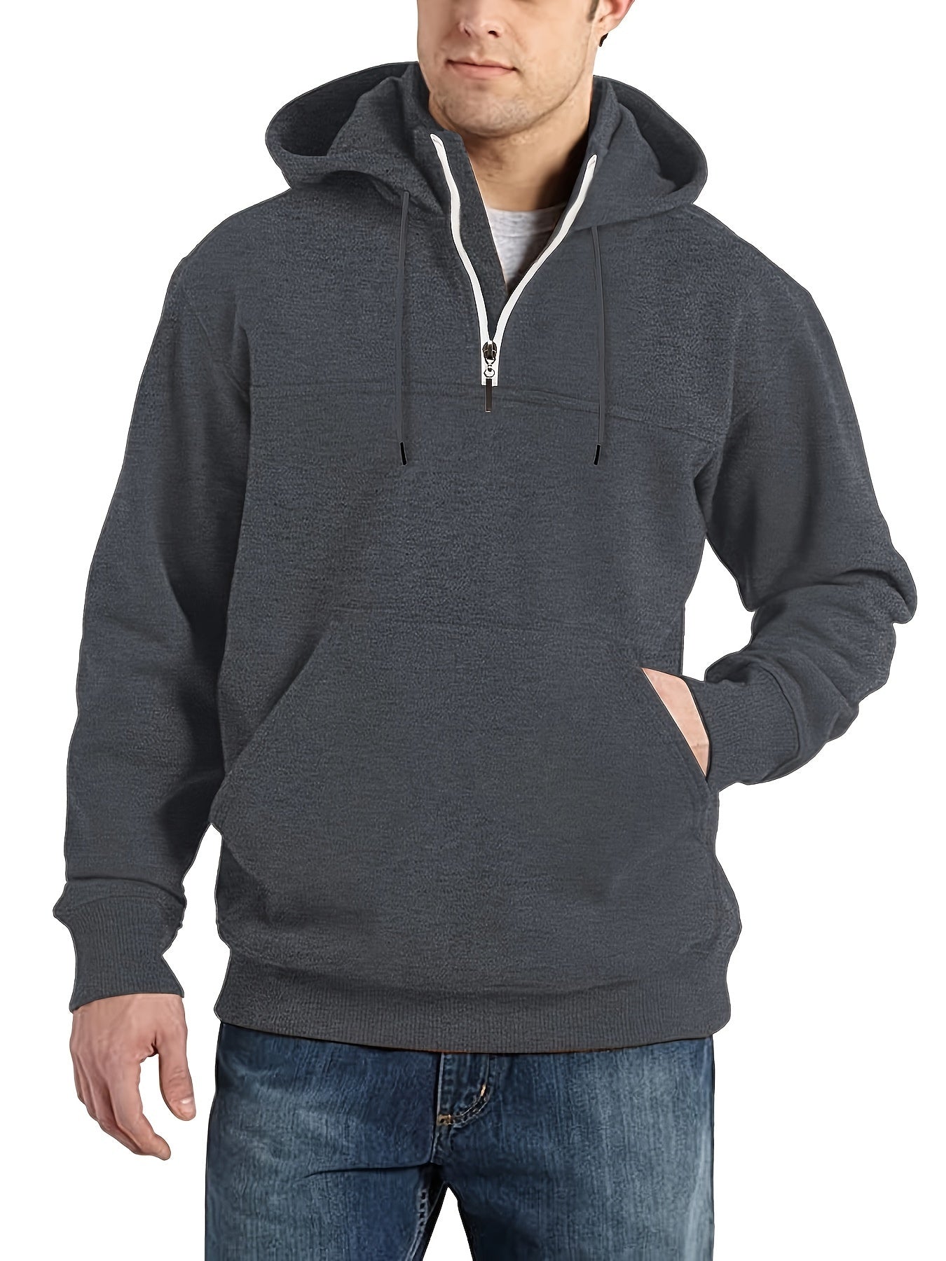Shane – Hoodie met halve rits