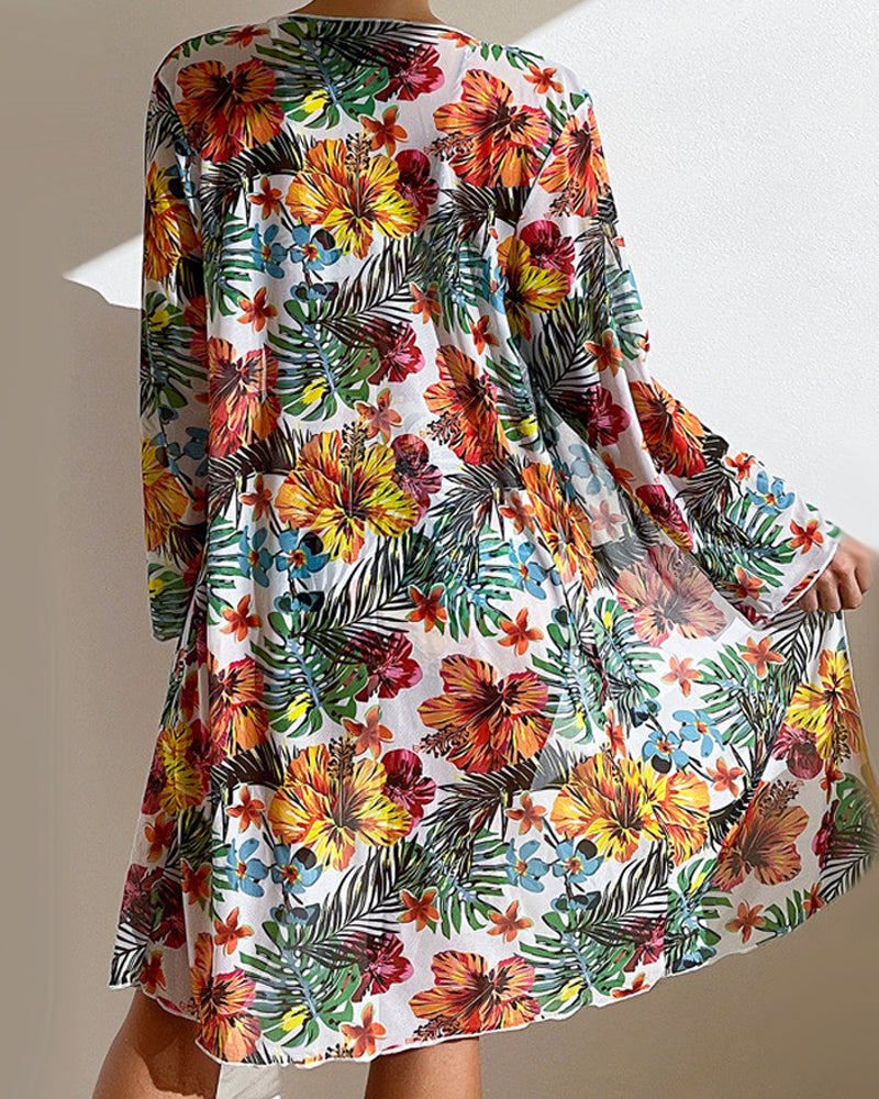 Glenda - Bikini met bloemenrok