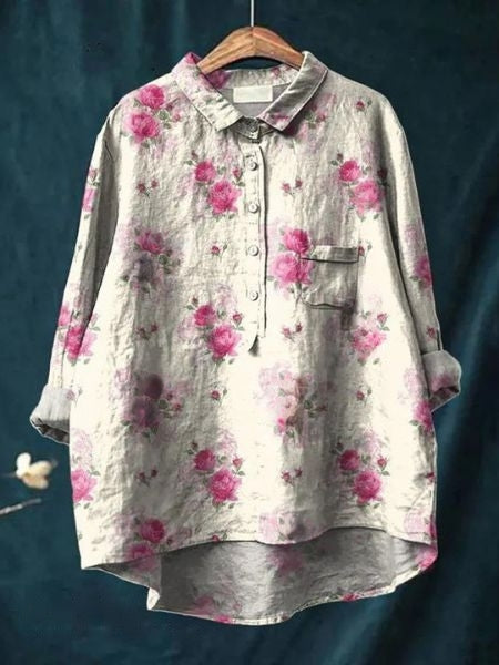 SERAPHINA I RETRO-BLOEMENBLUSE