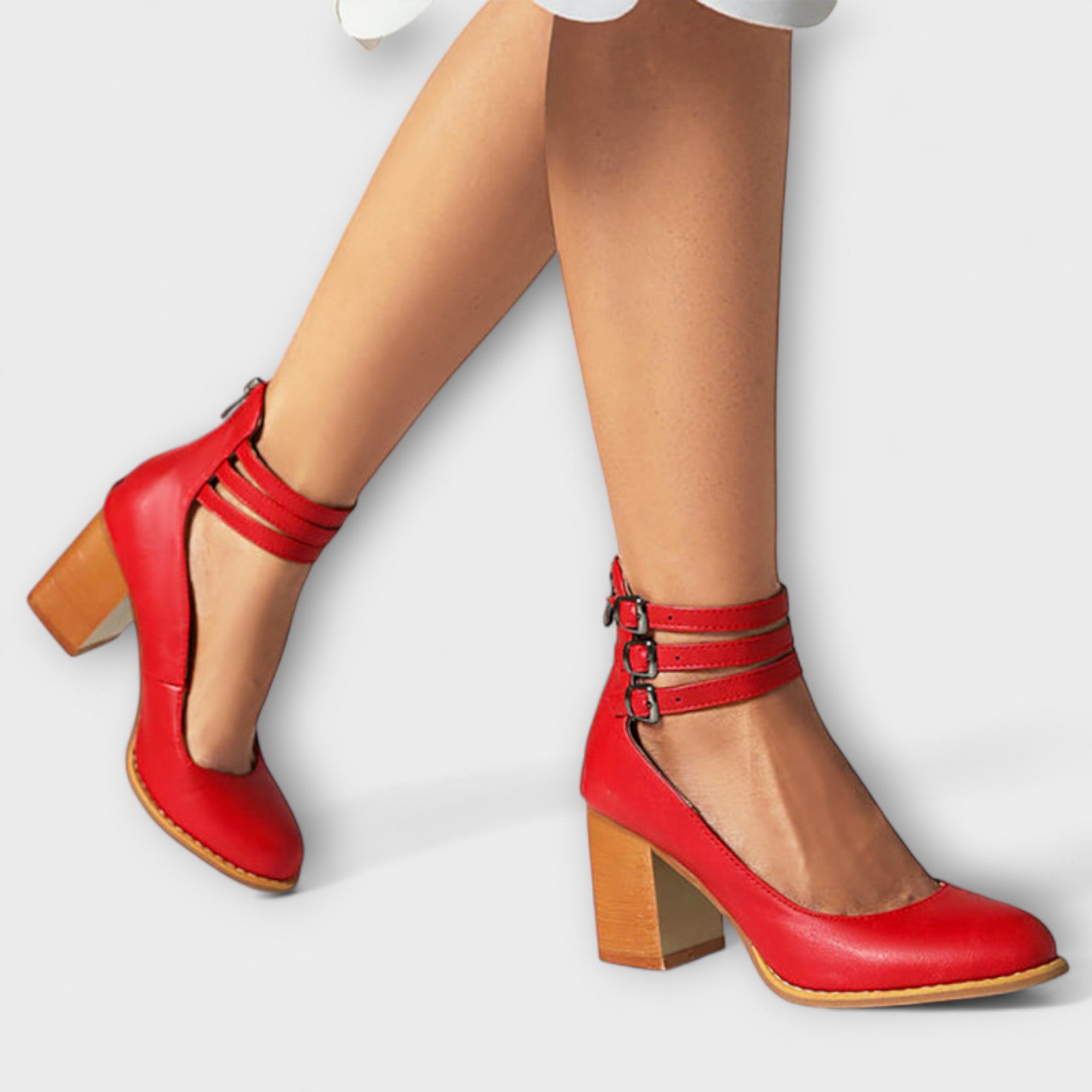 Hannah - Chunky Hakken met Casual Enkelschoenen
