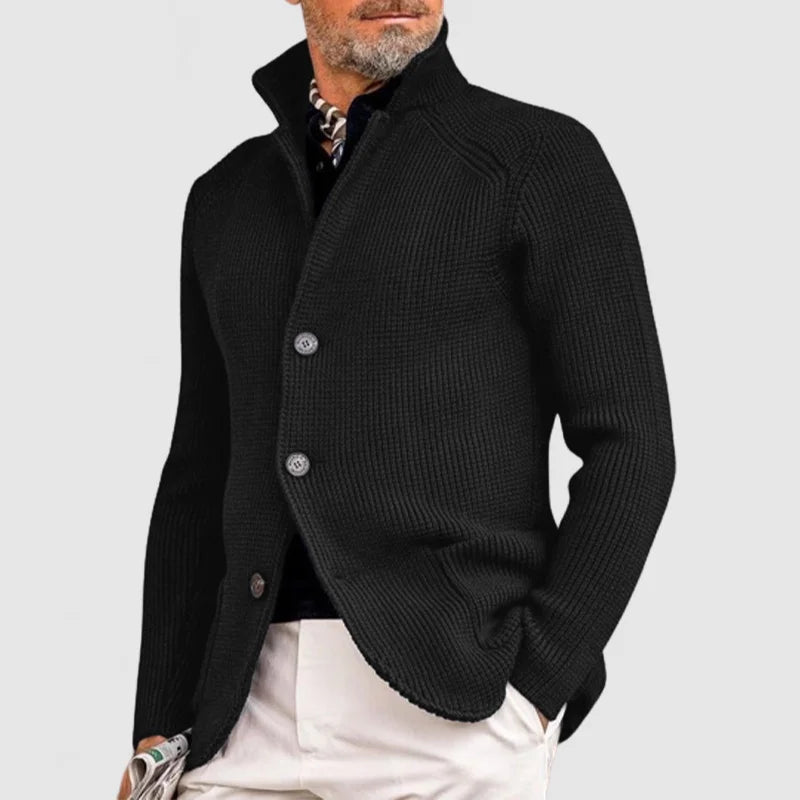 Mario – Gebreid vest met knopen