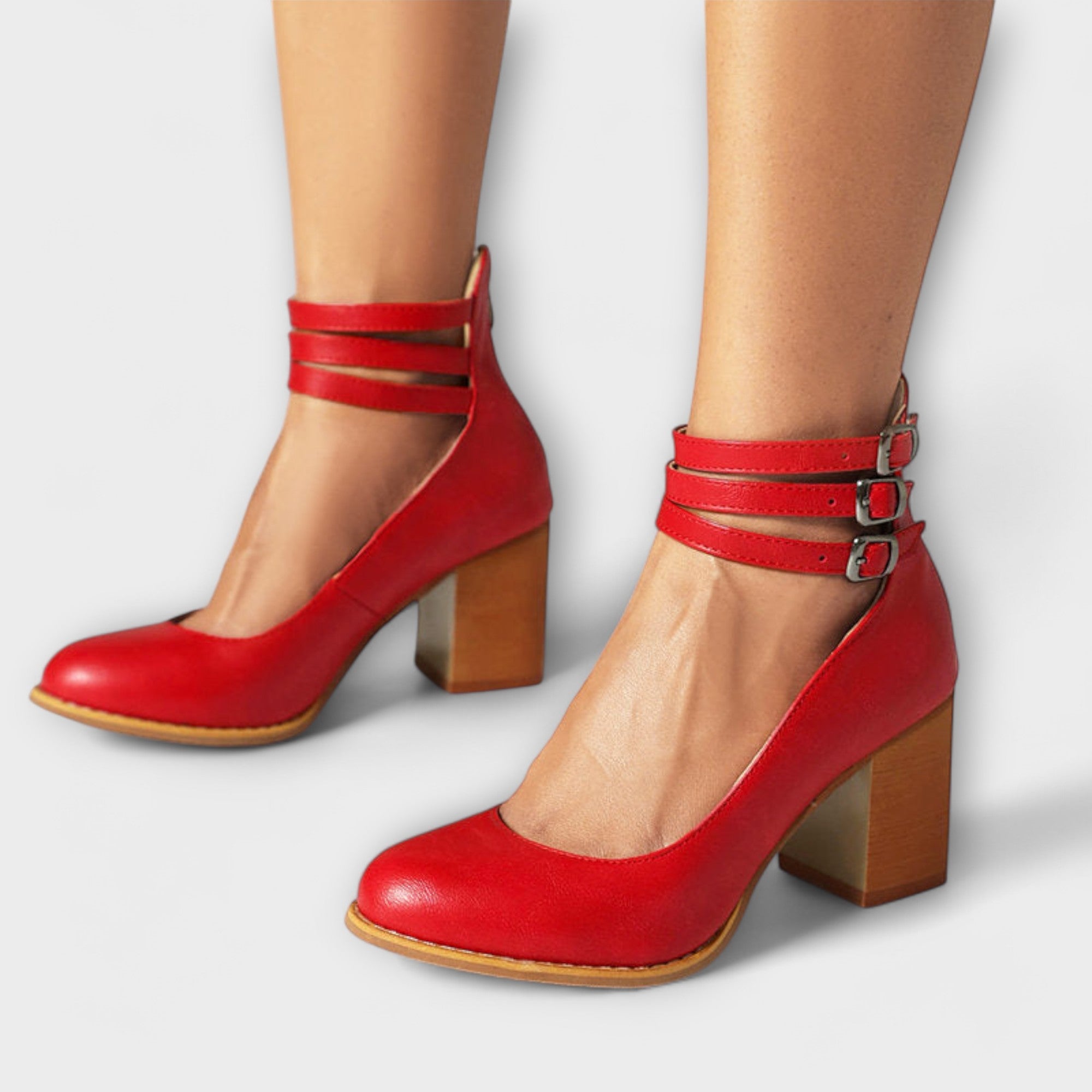 Hannah - Chunky Hakken met Casual Enkelschoenen