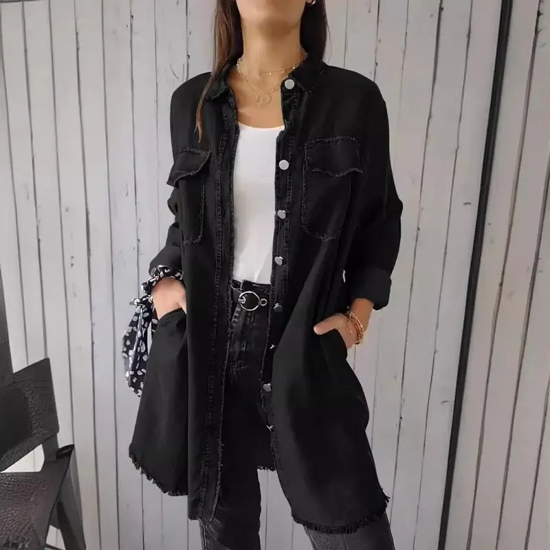 Mila – Casual Denim Overhemdjas