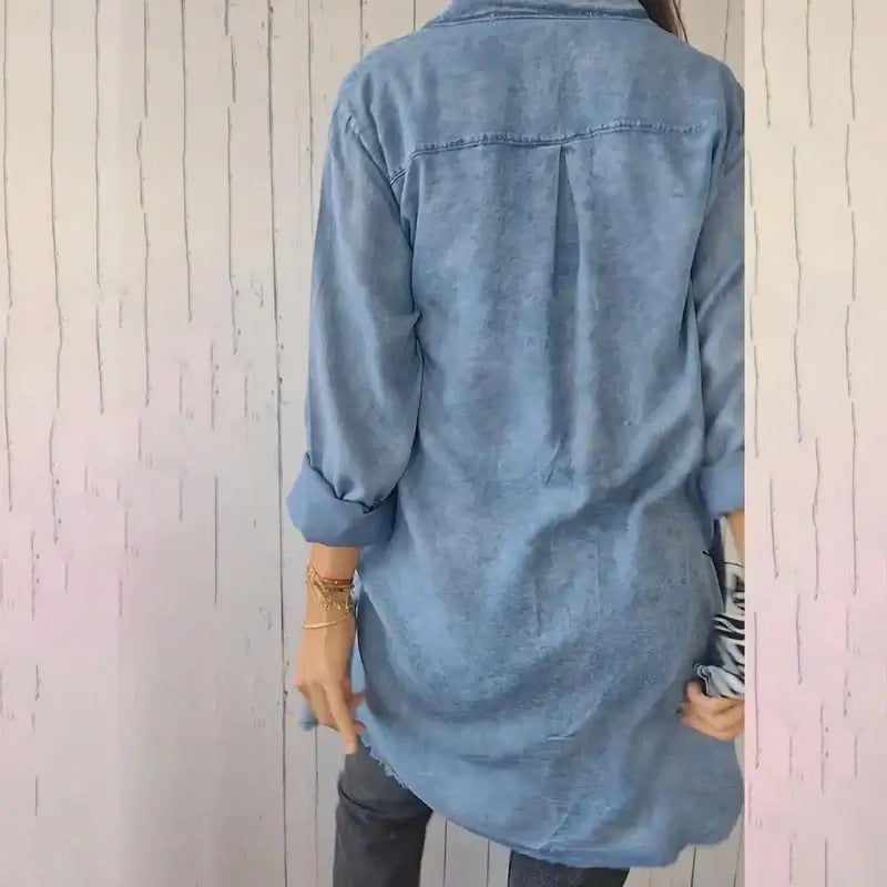 Mila – Casual Denim Overhemdjas