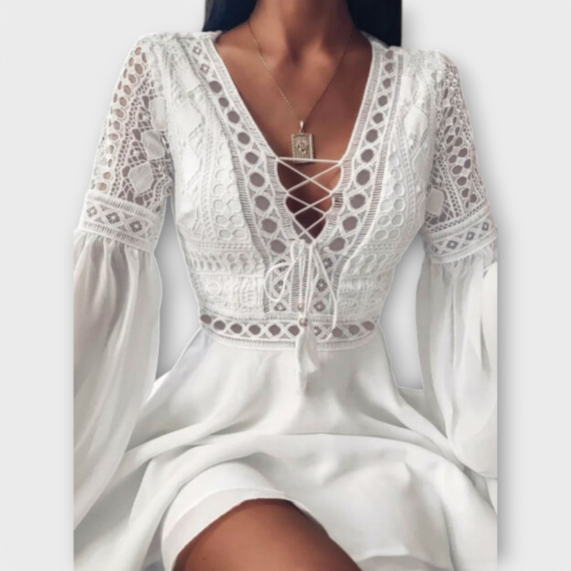 Skadi - Korte Boho-jurk