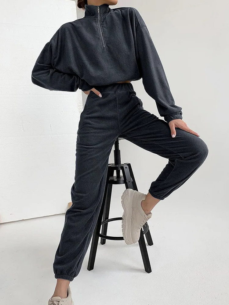 Zaya | Fleece Zip Set