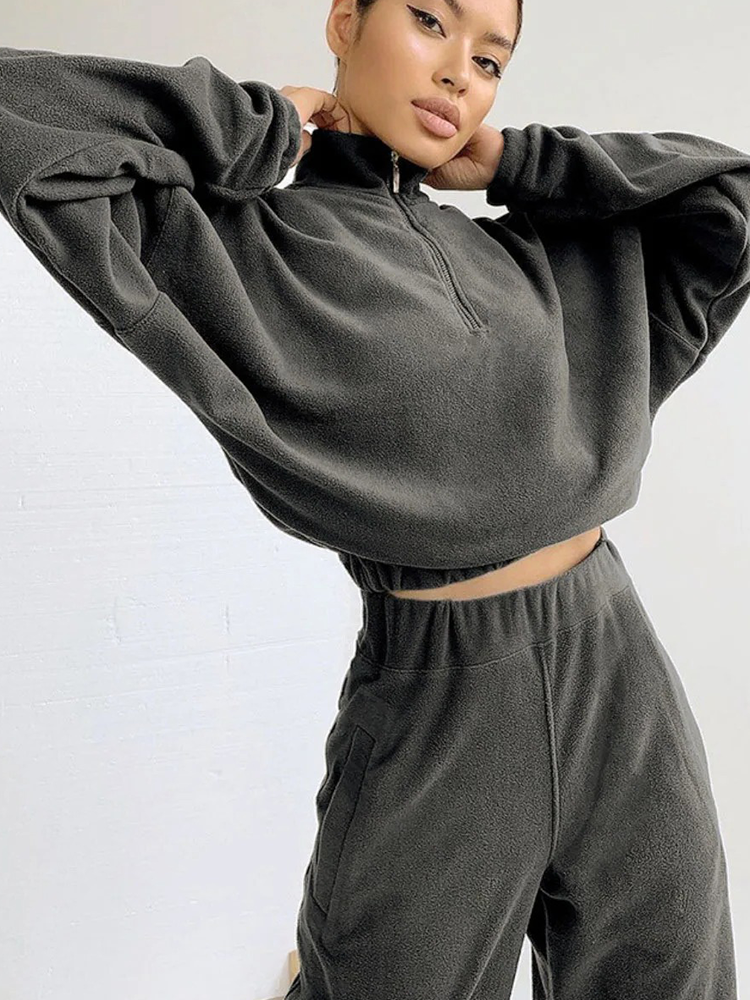 Zaya | Fleece Zip Set