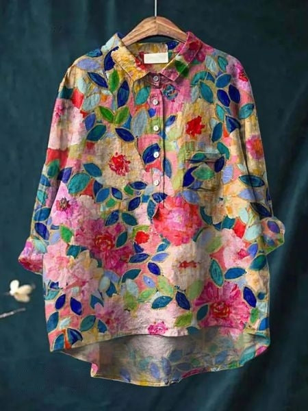 SERAPHINA I RETRO-BLOEMENBLUSE