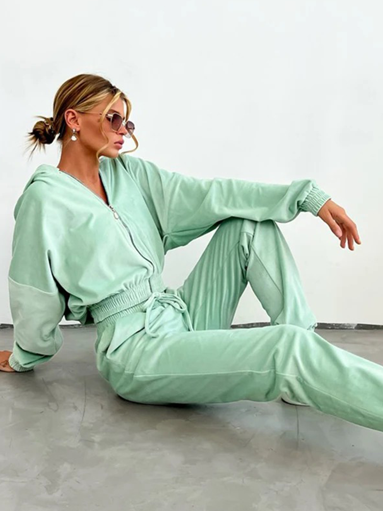 Zaya | Luxe Zip-hoodie Set