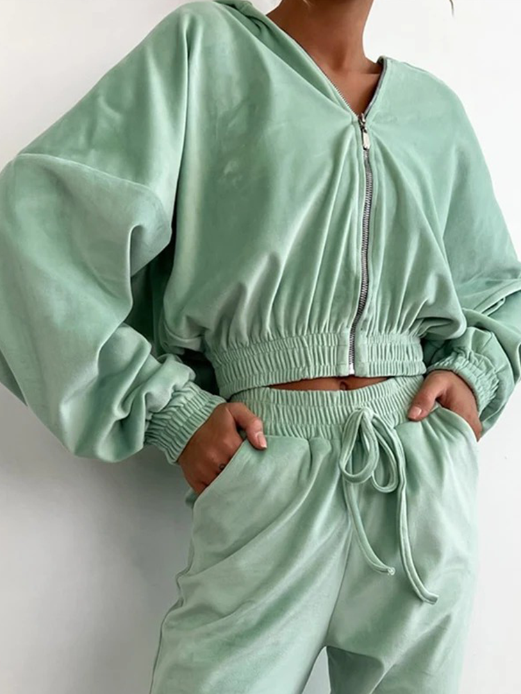 Zaya | Luxe Zip-hoodie Set