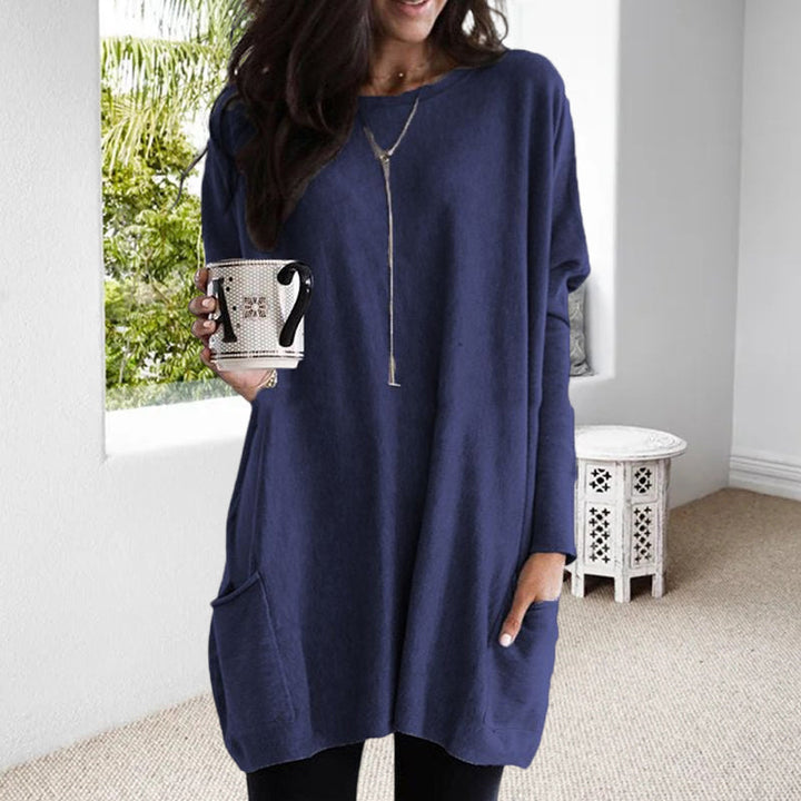 Elise – Relaxte top met zakken