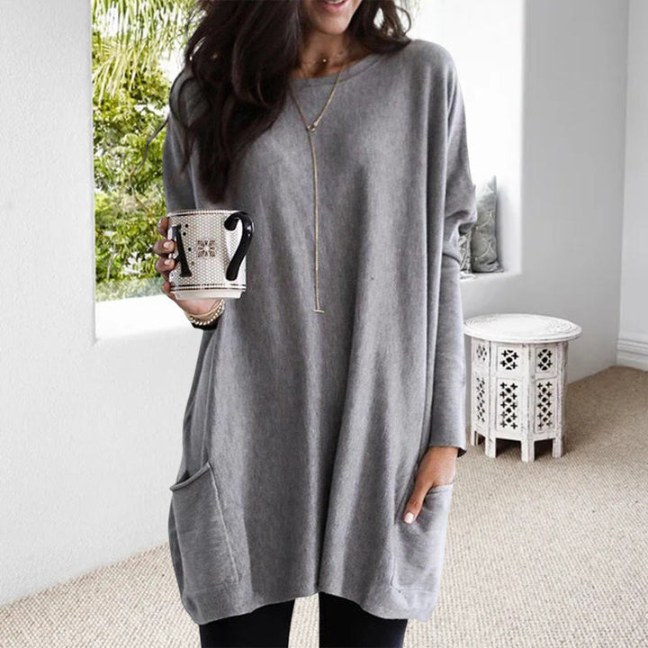 Elise – Relaxte top met zakken