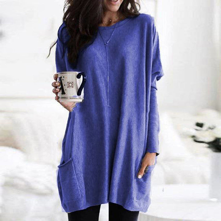 Elise – Relaxte top met zakken