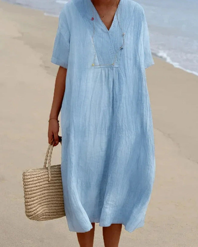 MYKA - STRAND LINNEN JURK