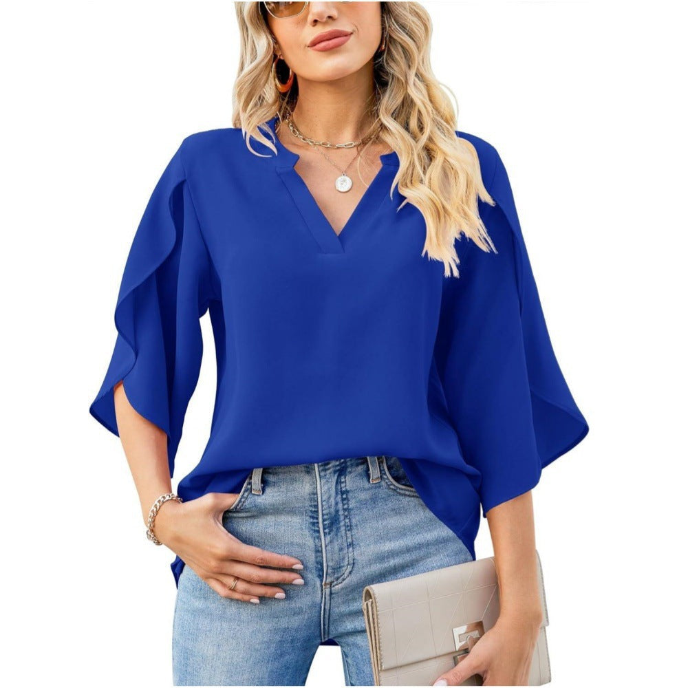 Leni™ | Elegante V-Hals Top