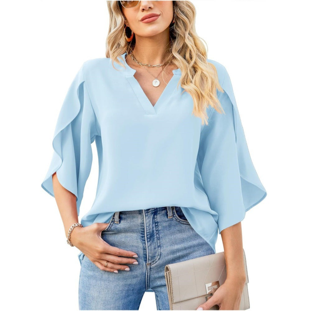 Leni™ | Elegante V-Hals Top