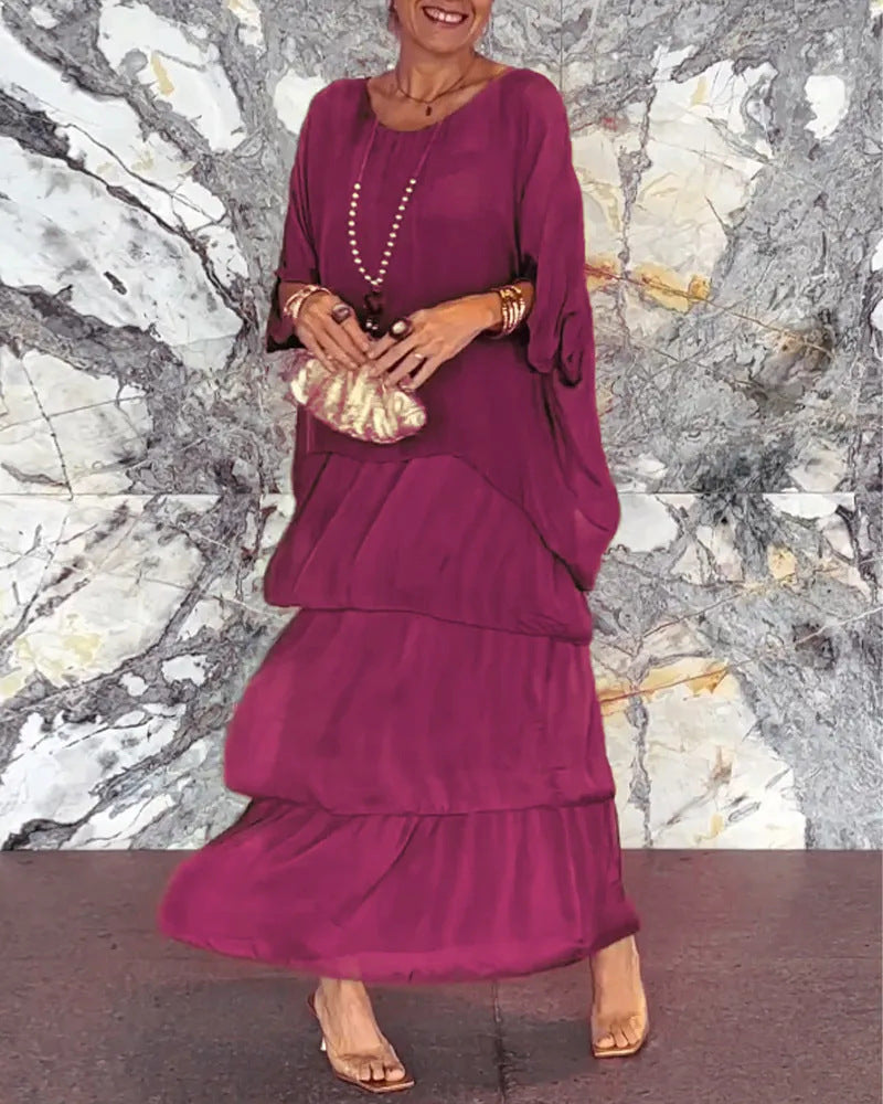 BETTY - Chiffon Boho Jurk
