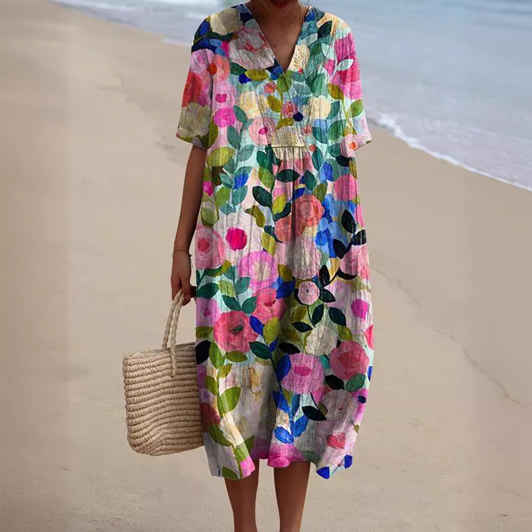 Daniela - Comfort Hawaii Bloemenjurk