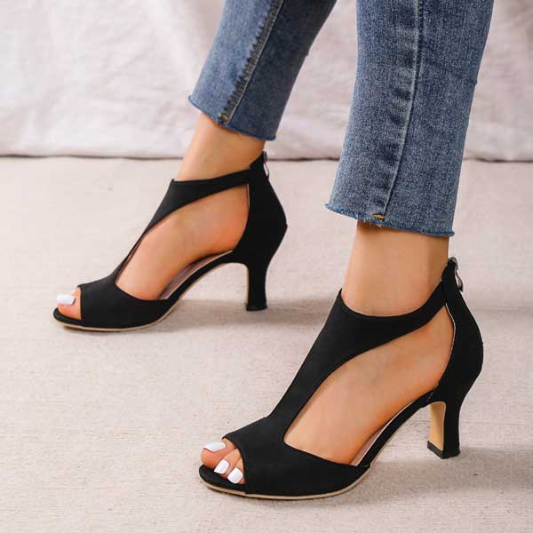 Seyla - Comfortabele Orthopedische Hak Sandalen