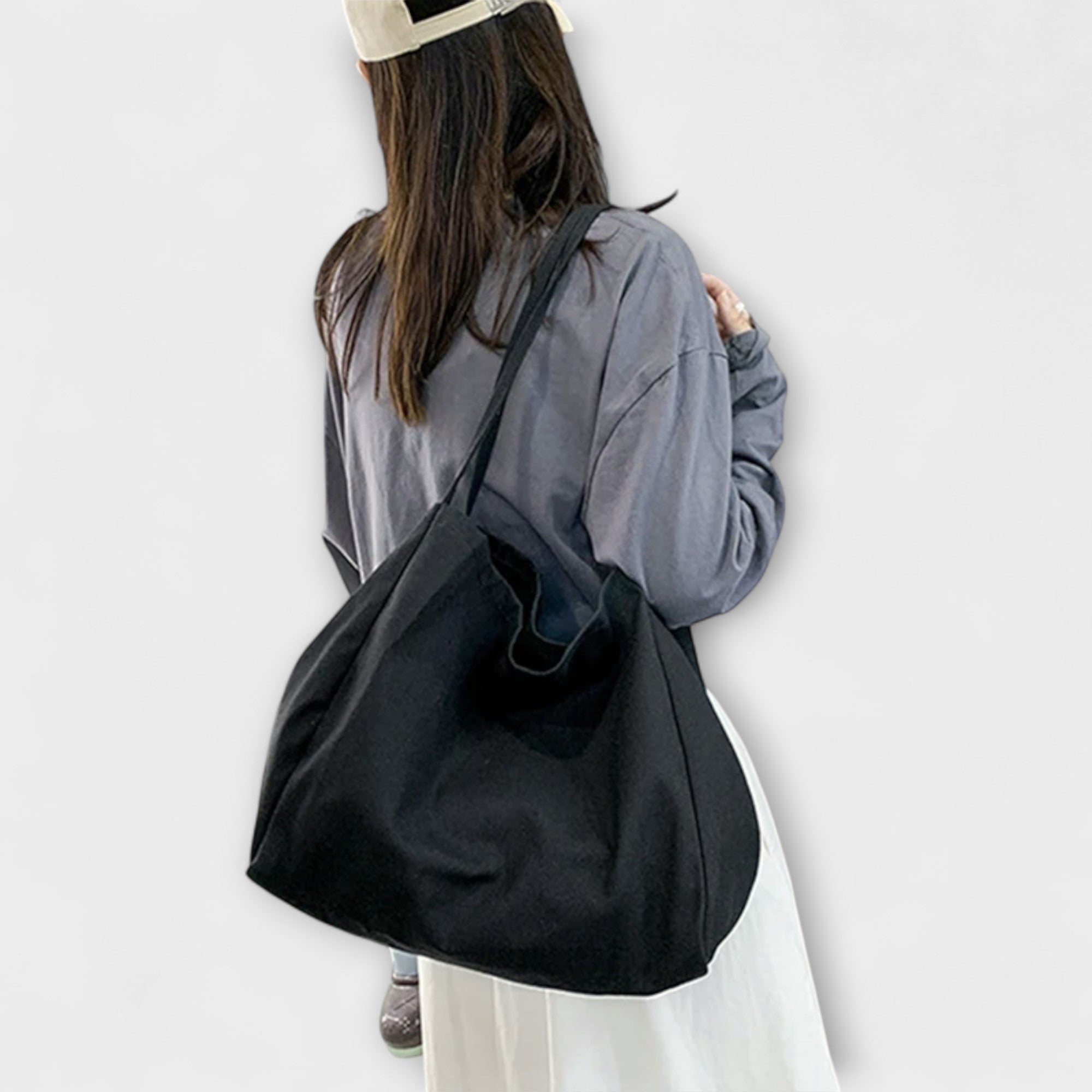 Hoogwaardige grote canvas shopper tas