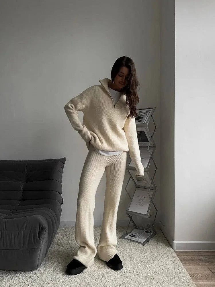 Zaya | Zip-Pullover Gebreid