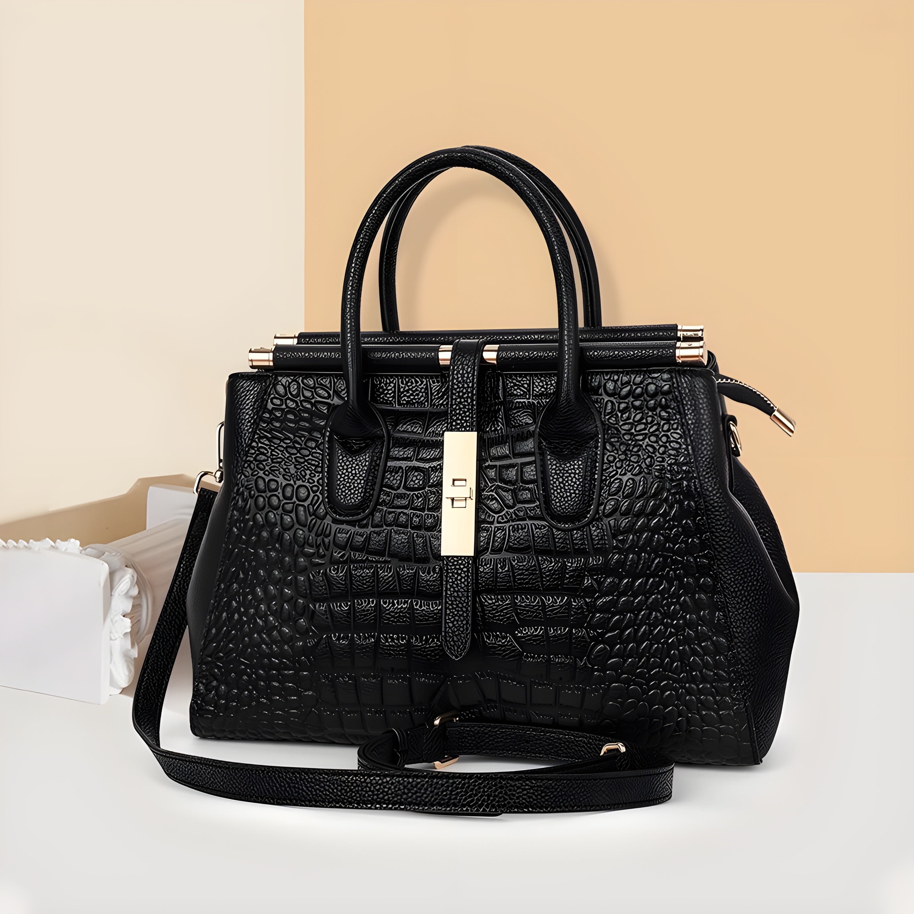 Elysian Croc Handtas