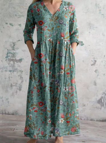 Claudine – Jurk met kleurrijk patroon