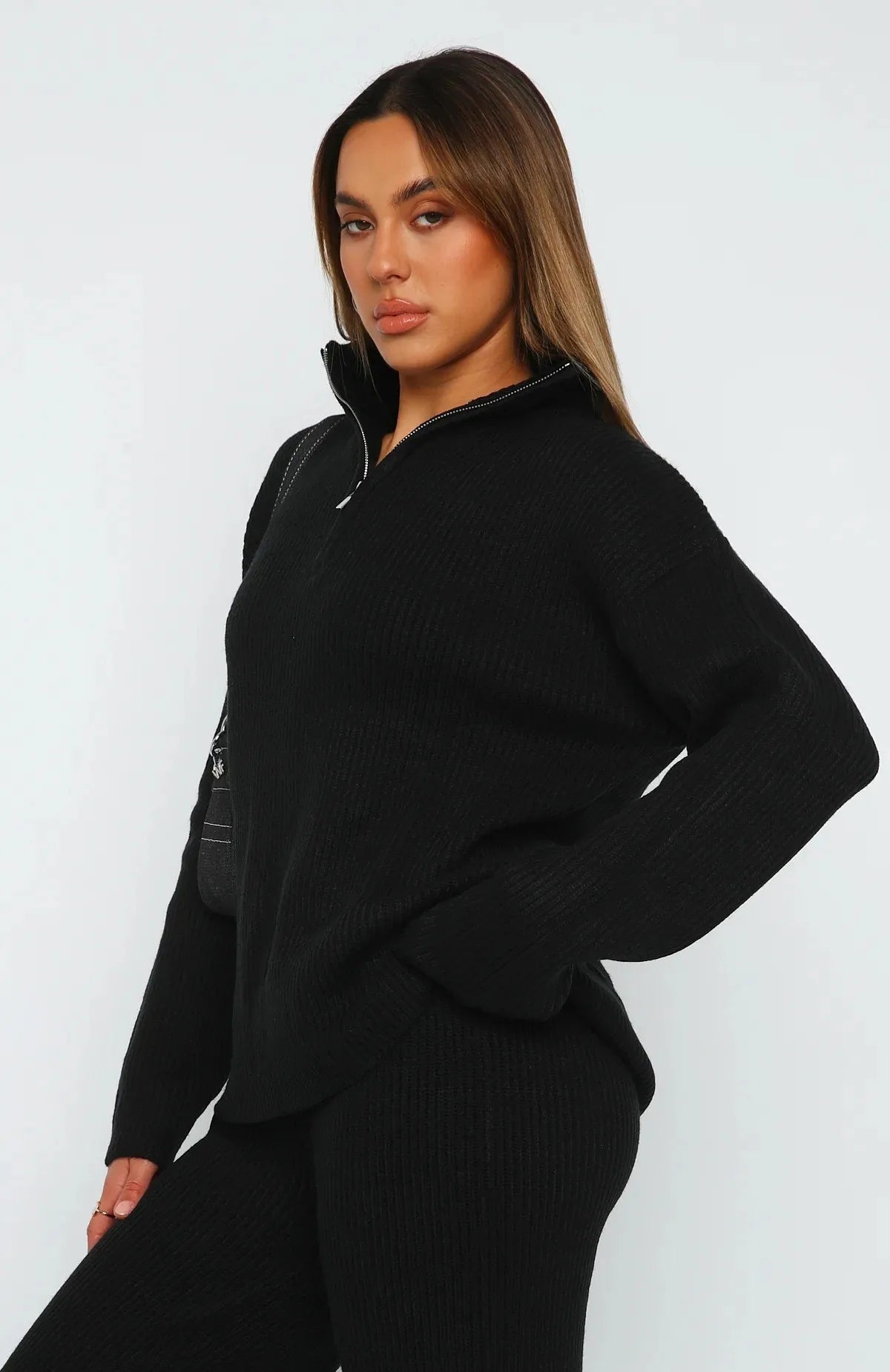 Zaya | Zip-Pullover Gebreid