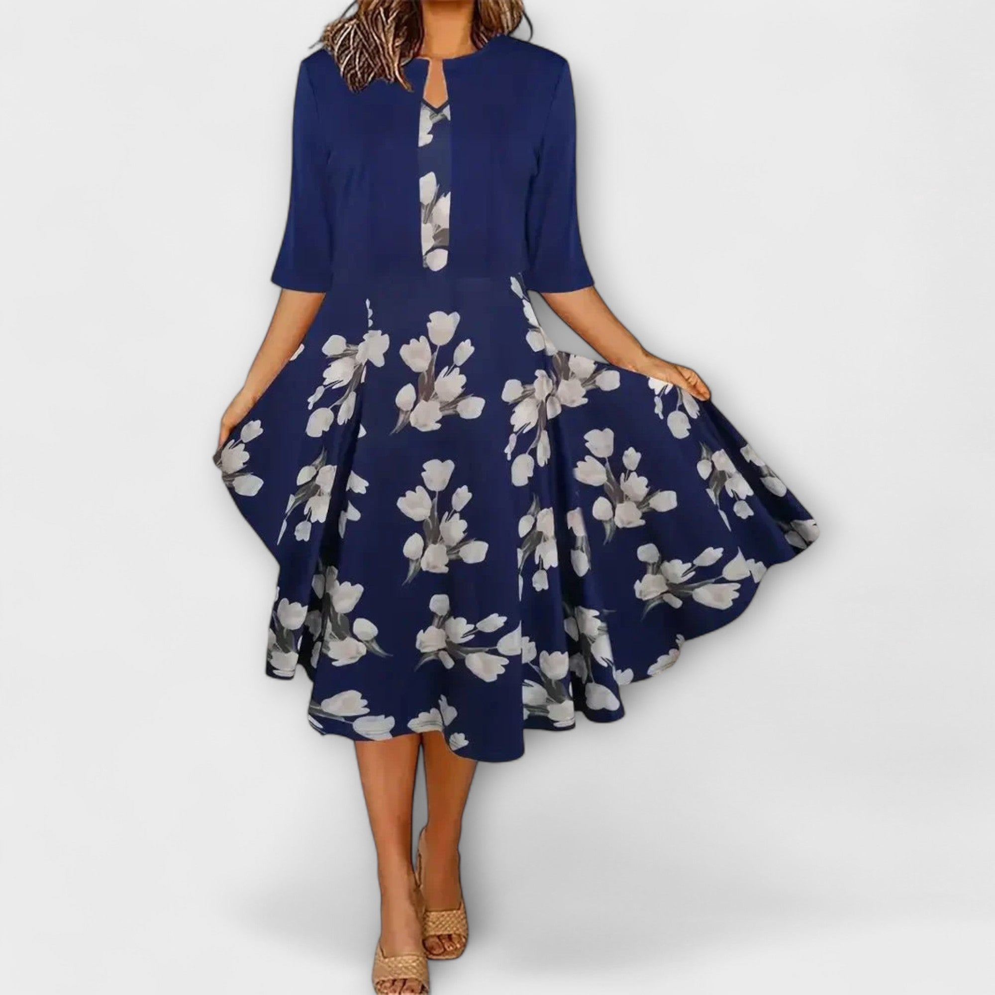 Dames Midi Jurk met Blazer