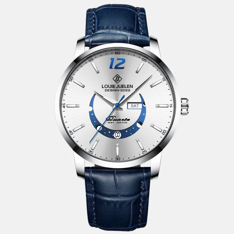 Elegante horloge met maanfase