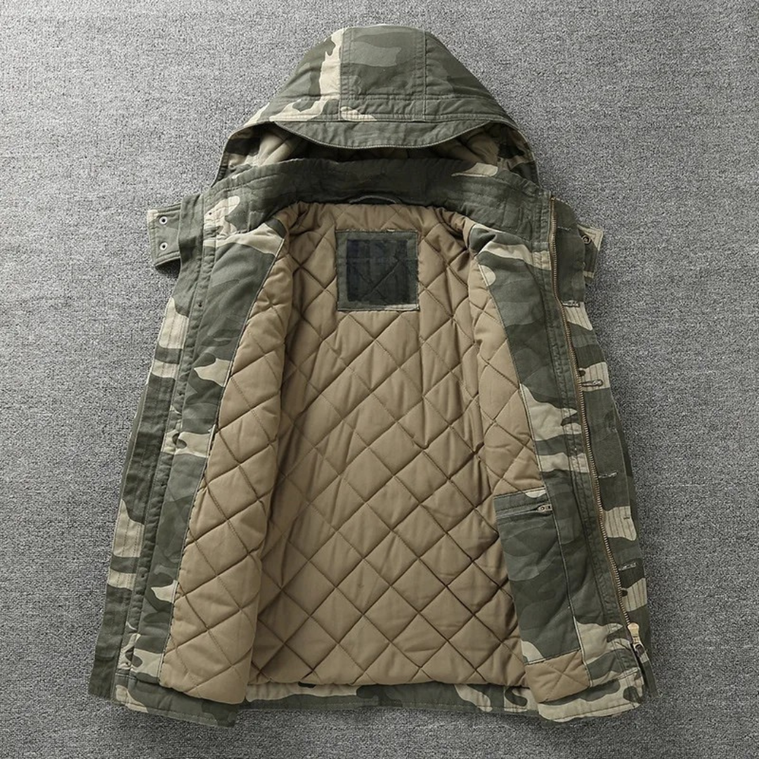 Mark – Camo jas met capuchon