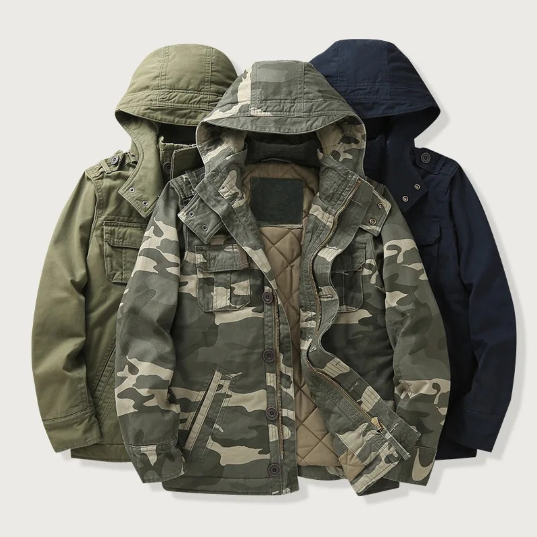 Mark – Camo jas met capuchon