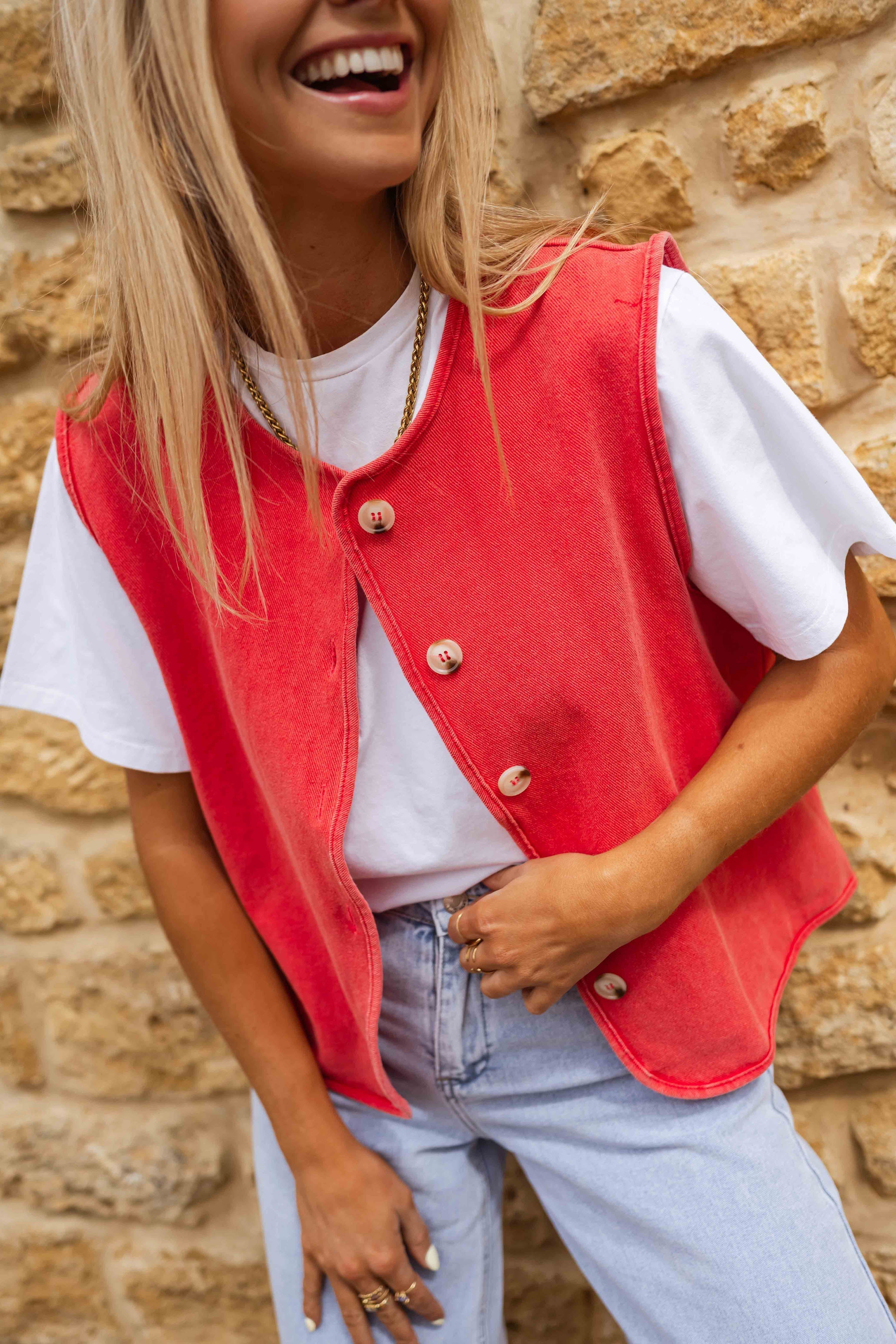 Elyzia™ | Zomergilet van gestructureerde stof