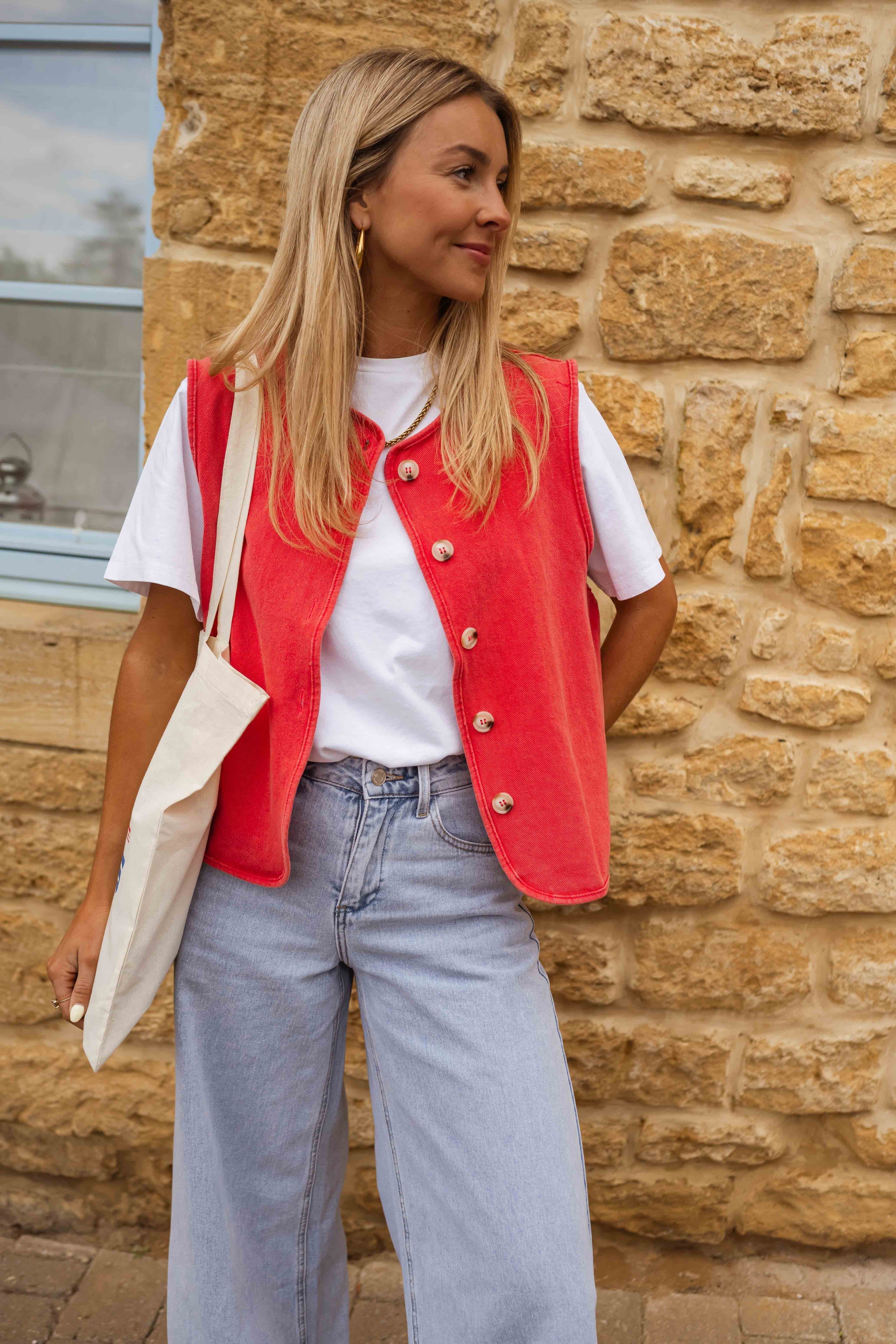 Elyzia™ | Zomergilet van gestructureerde stof