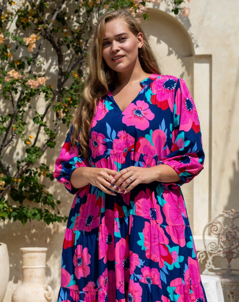 Elena™ - Elegante bloemenjurk